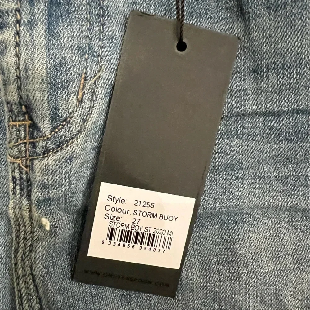 One Teaspoon Storm Boy Stretch 2020 Mini High Waist Denim Skirt NWT